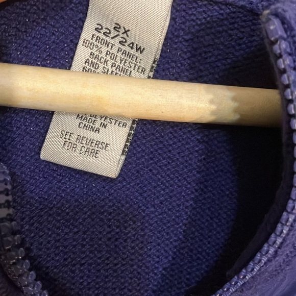 Catherine’s 22 24 quilted front zippered cardigan shacket plus - Picture 6 of 7